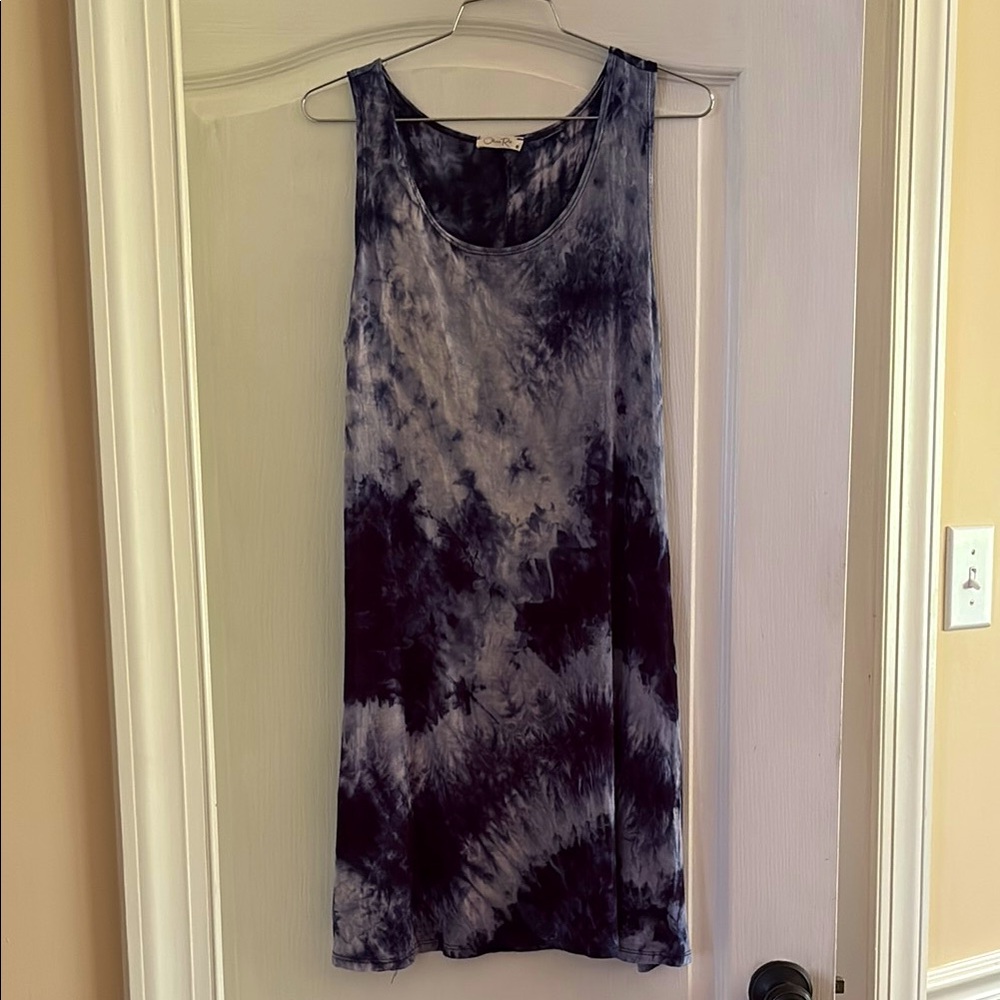 Olivia Rae Women’s Blue Tie-Dye Dress